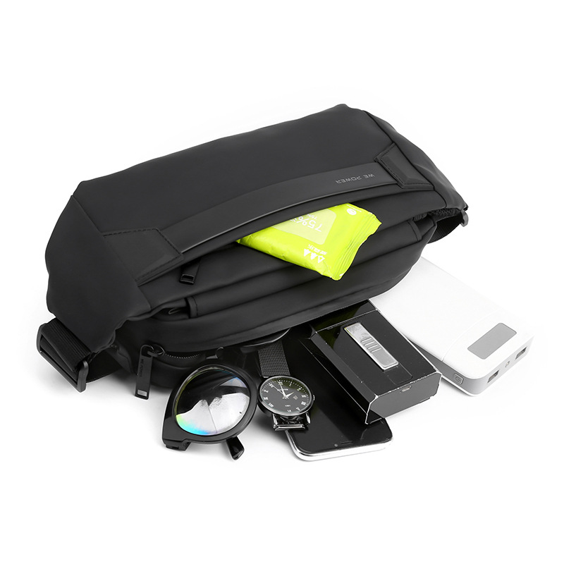 WEPOWER nuevo transfronterizo de Los Hombres bolsa de mensajero funcional pecho bolso de hombro de moda casual bolsa de mensajero ligero