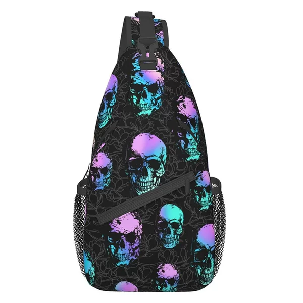 Cross-border foreign trade new waist bag Korean leisure printed shoulder messenger bag multi-functional outdoor sports chest bag wholesale