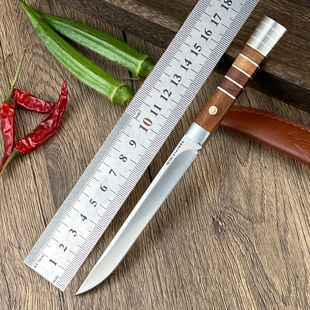 One-piece keel knife thickened knife forging hand handle meat hand-polished high hardness field survival knife outdoor knife