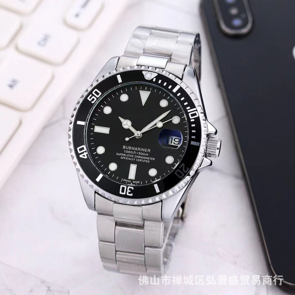 블랙 서클 블랙 플레이트 실버 밴드