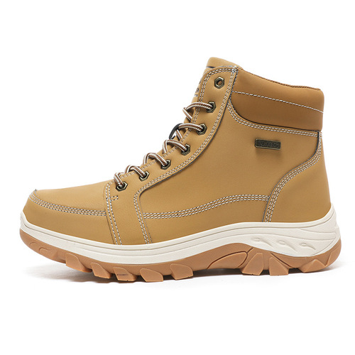Shoes for men cross-border plus size men's outdoor high-top hiking shoes work shoes warm cotton shoes snow boots Outdoor