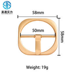花都狮岭压铸金属日字扣 旦形皮带扣鞋扣 锌合金金色针扣五金件