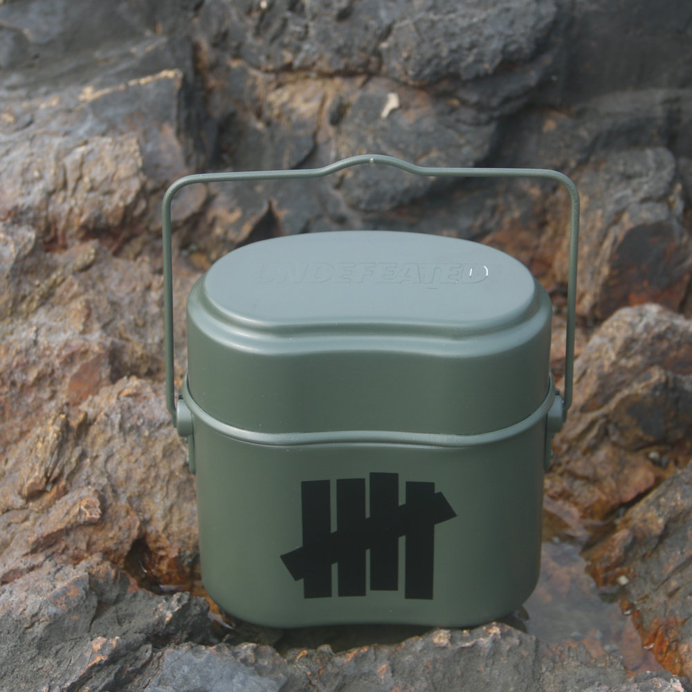 Fábrica al por mayor 79 alemán militar al aire libre camping caja de almuerzo de tres piezas climatizada aleación de aluminio caja de almuerzo portátil