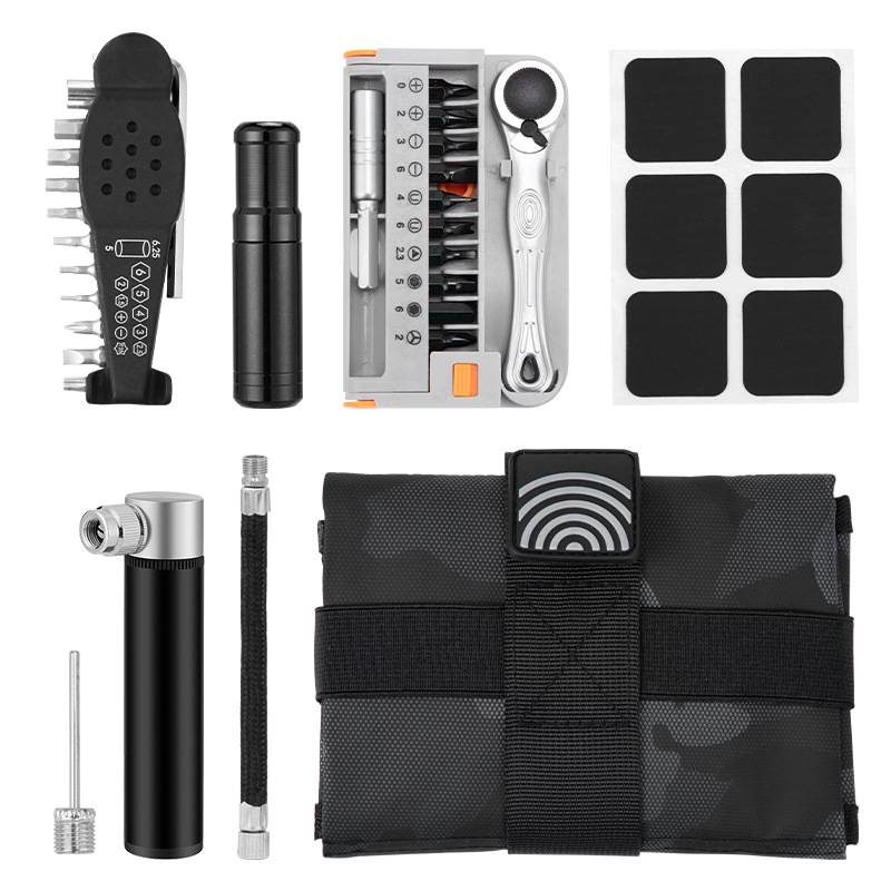 Bicycle Repair Tool Kit Mountain Bike Tire Repair Combination Portable Combination Repair Tool Set