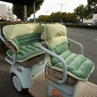 Electric car cushion | Saddle - dinosaur-3-piece-complete-set-2-cushions-1-barrier-seat-cushion-8040cmback-cushion-13040cm