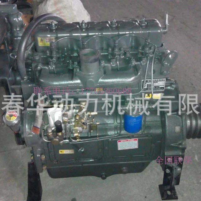 46KW船用潍坊柴油机 潍柴系列ZH4105C发动机 带皮带轮 带挂桨机用
