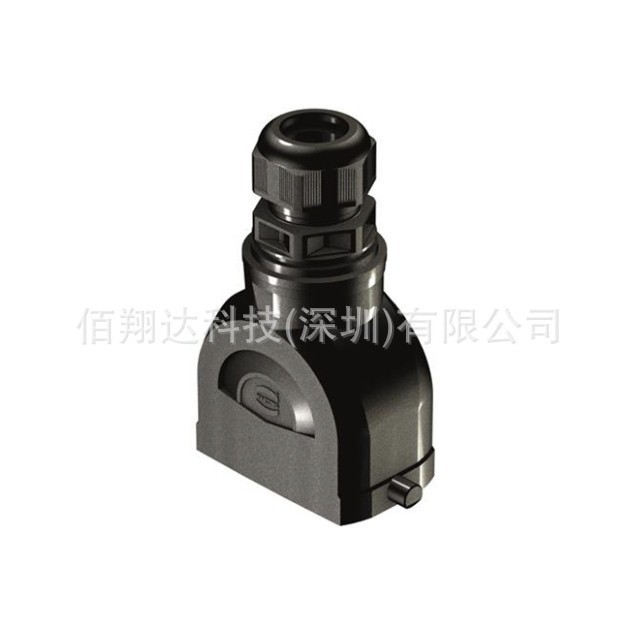 HARTING浩亭19431100445 10B 单锁扣 顶出线 上壳 集成电缆紧固件