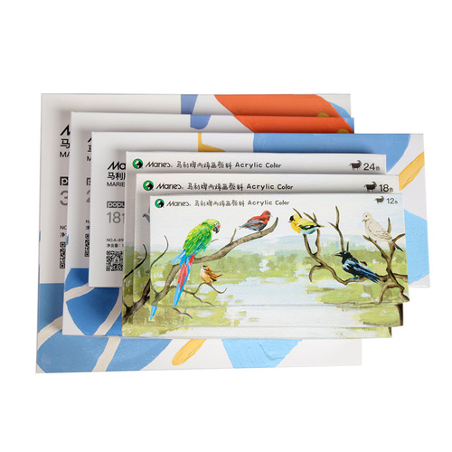 Acrylic Paint Set 12 Colors 18 Colors 24 Colors 36 Colors DIY Waterproof Wall Painting Art Paint