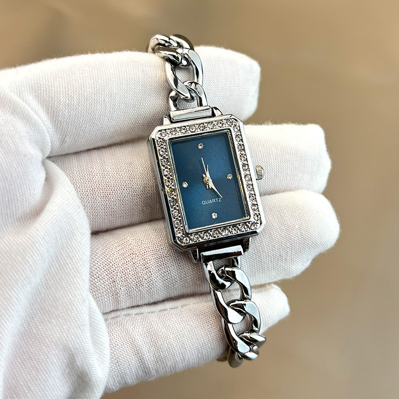 50g Weight Ordinary Glass Mirror Material Alloy Strap Material Watch Classification Pointer Display Type Single Folding Buckle Buckle Style Rectangle Dial Shape Daily Occasion Quartz Movement Geometric Pattern Women's Gender Simple Style Style Simple Style Geometric Single Folding Buckle Quartz Women's Watches 10