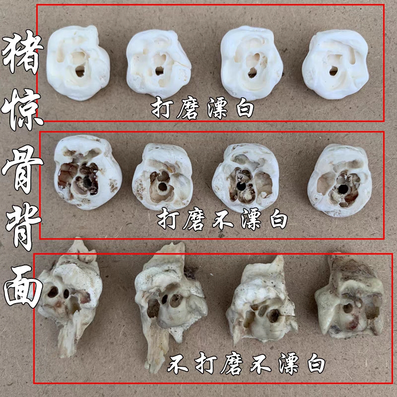 儿童饰品猪惊骨手链配黑狗牙婴儿新生宝宝打磨藏獒吊坠狼牙形猪精