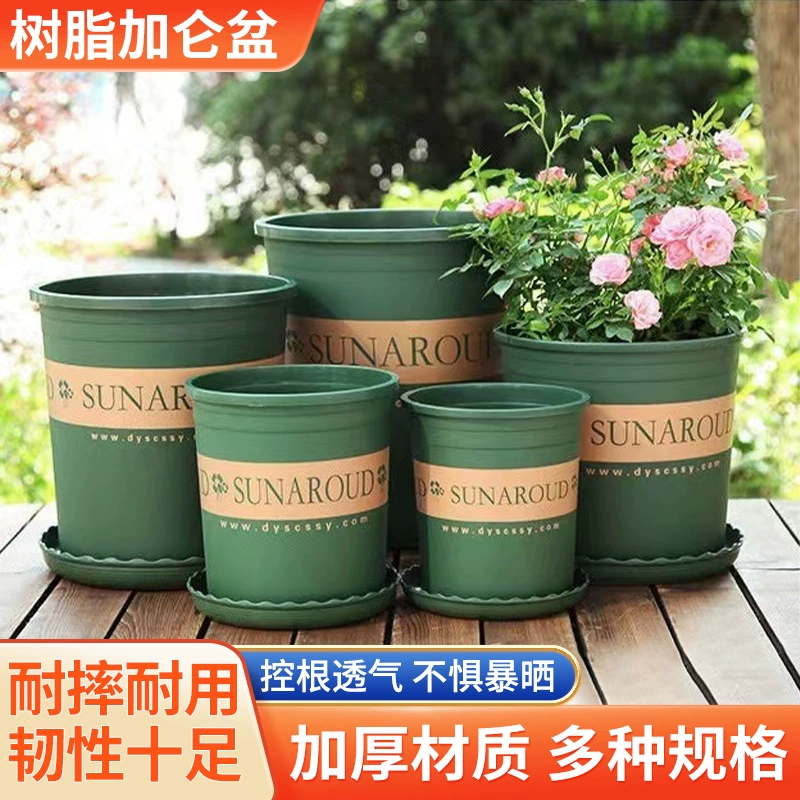 Специальная цена галлон горшок розы розы цветы суккуленты цветочный горшок балкон смолы зеленый укроп экологически чистый пластиковый горшок