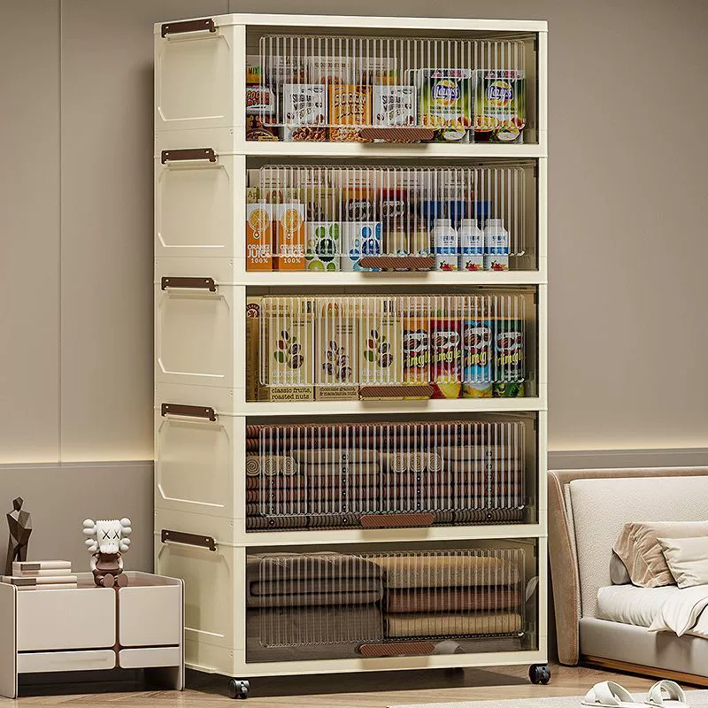 Foldable storage box system, multilayer reinforced bedside organizer, 50/60/72 cm sizes