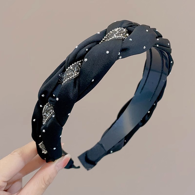 Diadema alta para mujer, nueva colección 2026, accesorio para el cabello estilo Chanel francés, elegante banda ancha para el cabello.