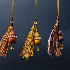 流体大漆葫芦流苏提留挂件包挂车挂手机挂饰品