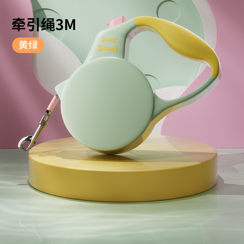 Outdoor traction rope green yellow