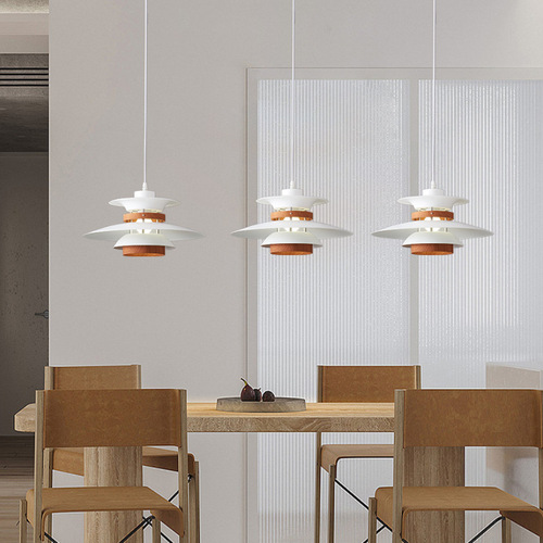 Nordic Danish ph5 restaurant chandelier log retro dining table flying saucer chandelier bed and breakfast cafe bar bedroom light