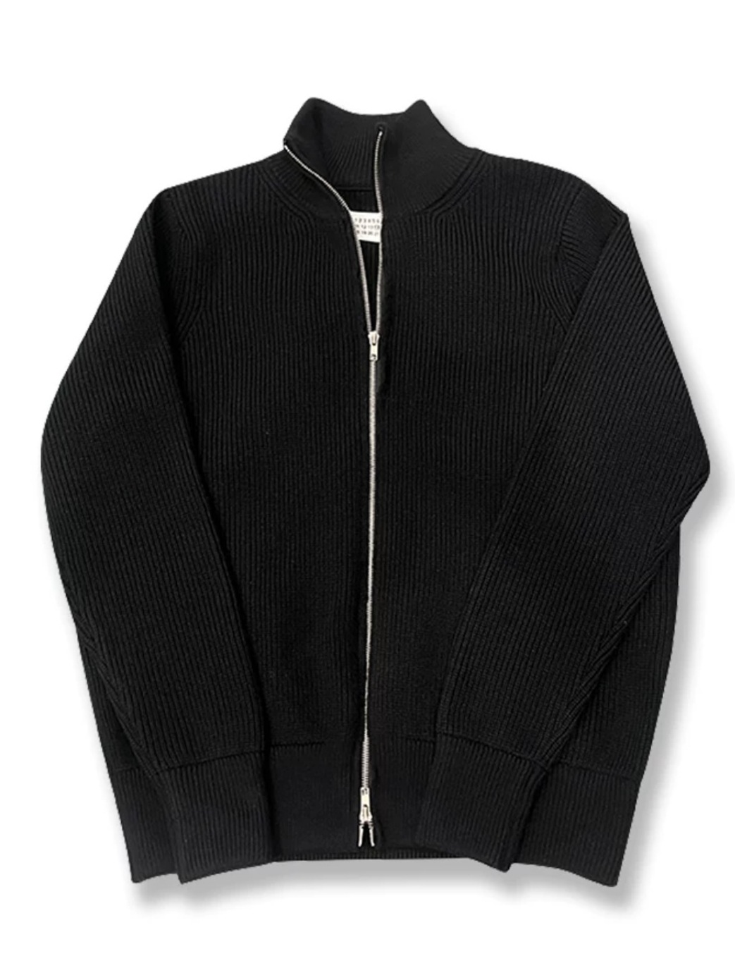 Cardigan with zipper