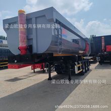 后翻半挂车生产厂家   自卸挂车 量大从优