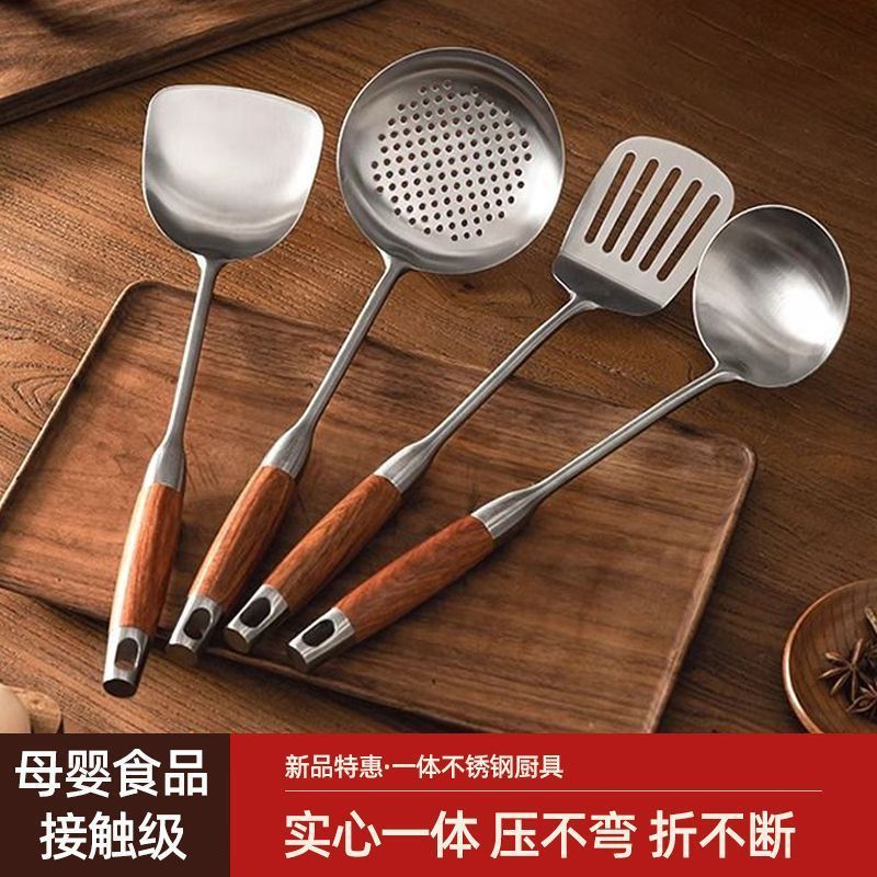 ステンレス製スパチュラ、食品グレードの調理用スパチュラ、調理用スパチュラ、スープスプーン、フライパンスパチュラ、キッチン用品、母子グレードの厚みのあるスパチュラ|undefined