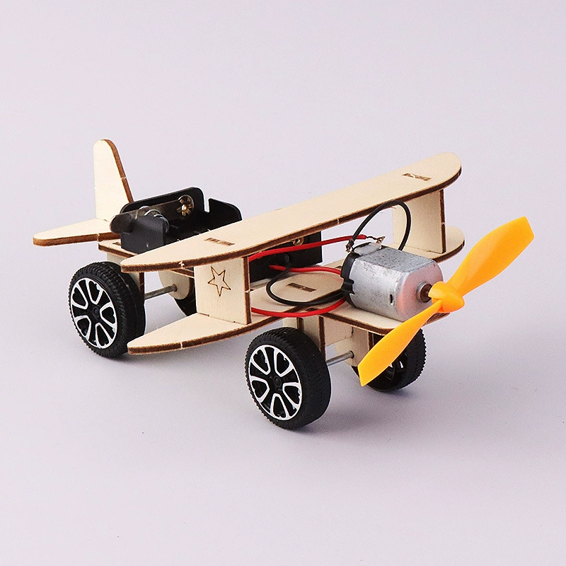Electric airplane model, constructor for students for experiments, DIY, mini experiment