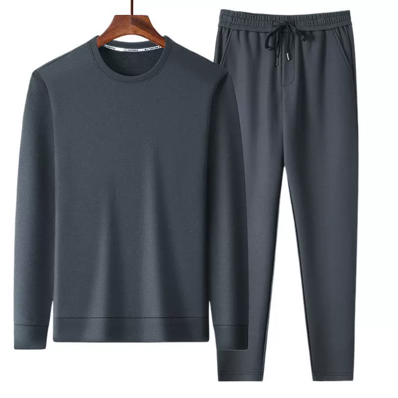 Men's autumn sweatshirt for leisure, sports trousers, fashionable trend set, simple and elegant design