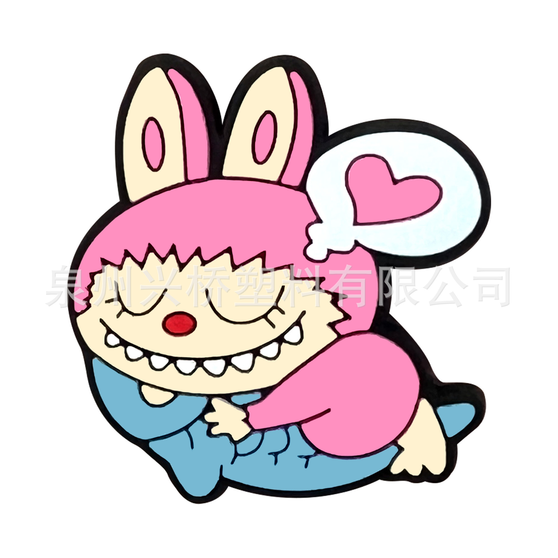 Labubu クロスボーダークロックス diy アクセサリーかわいい PVC ソフトゴム装飾バックル卸売クロックス靴アクセサリー