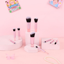 跨境迷你10支便携带套刷卡通套装散粉刷腮红刷眼影刷化妆刷初学者