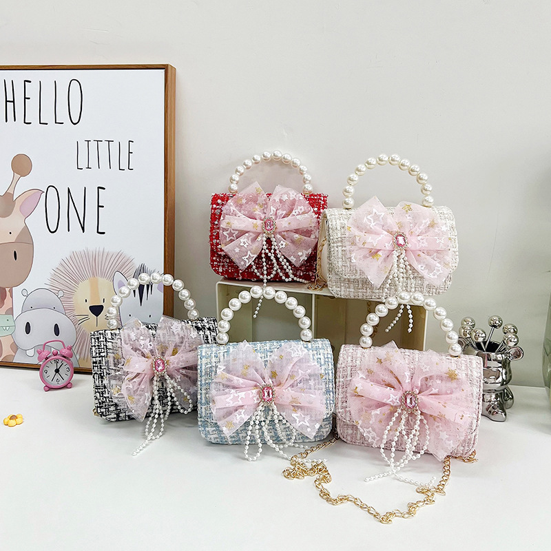 Nuevo bolso de los niños estilo chanel bolso de hombro de la manera del todo-fósforo de las niñas bolsa de mensajero de moda cadena accesorios bolsa al por mayor