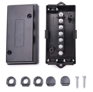 American Trailer Junction Box Rv Junction Box 7 Core Wire Box Black