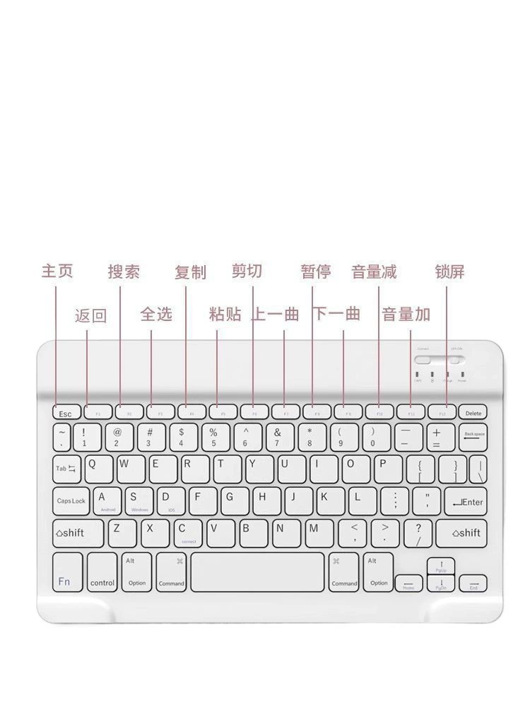 Apple, Huawei, Honor, Xiaomi, Lenovo, Oppo, Vivo, совместимый планшетный телефон, клавиатура, Bluetooth
