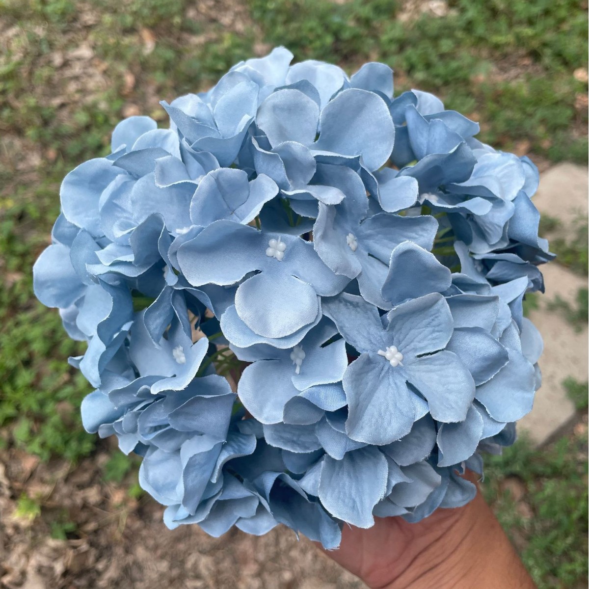 90 조각 꽃 수국 꽃 안개 블루