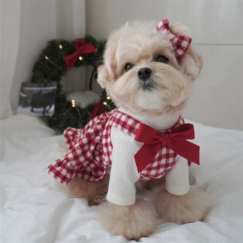 Perro cabecera de mascota otoño y invierno nuevo cabecera de gato Navidad cabecera de perro pequeño y mediano