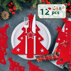 クロスボーダーフェルトクリスマスナイフフォーク食器マットパーティー家庭用テーブルディナーキッチン装飾クリスマス装飾卸売