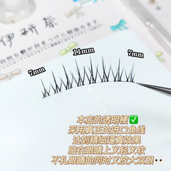 Yiyanna Little Devil Girl Group's false eyelash stickers can be segmented and transparent, natural simulation of COS comic fairy grafting