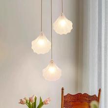 北欧网红镀铜轻奢水晶壁灯现代简约卧室床头贝壳灯客厅背景墙灯具