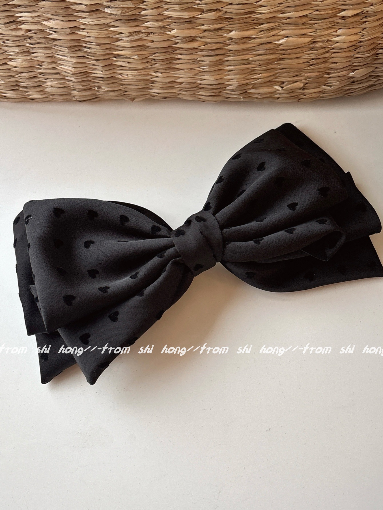 38g Weight Hair Clip Hair Accessories Type 1 Piece Quantity Daily Occasion Cloth Material Heart Shape, Bow Knot Pattern All Seasons Season Women's Gender IG Style, Sweet Style IG Style Sweet Women's Heart Shape Bow Knot Cloth Hair Clip 11