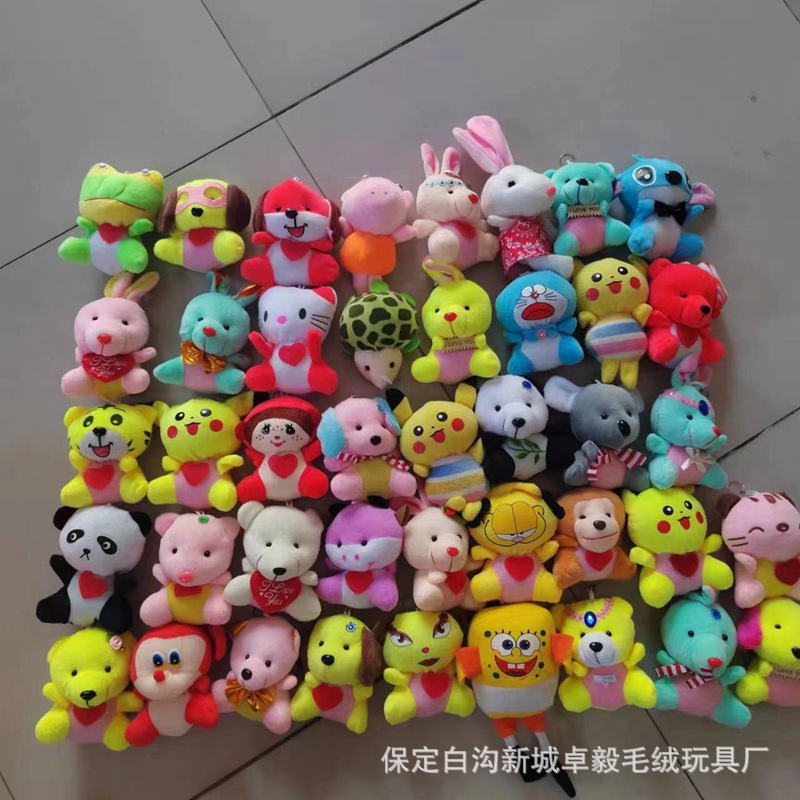 Mini plush toy doll large pendant cute cartoon keychain bag pendant gift manufacturer wholesale