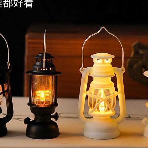 Mini retro simulación LED electrónica lámpara de noche colgante lámpara de vela al aire libre atmósfera de vacaciones decoración escena de luz