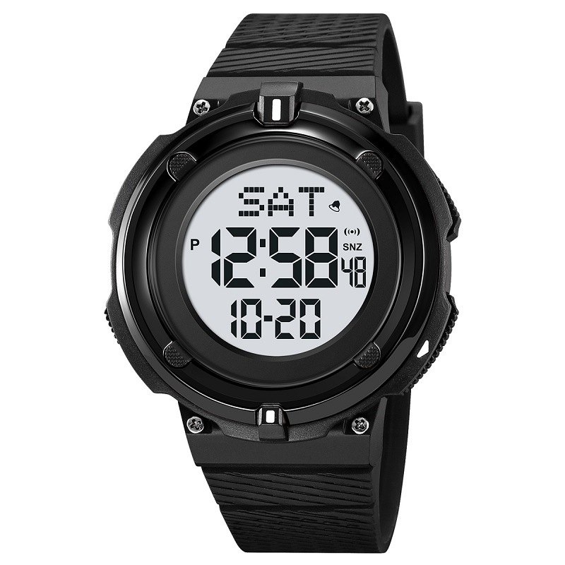 Skmei moda hombres LED reloj digital al por mayor multifunción Deportes cuenta atrás impermeable reloj electrónico hombres