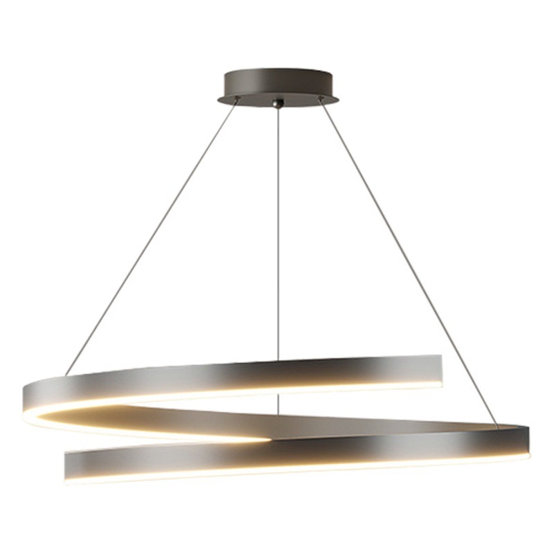 Lámpara de sala de estar 2025 nueva lámpara moderna simple atmósfera LED paquete de combinación de toda la casa lámpara de comedor de salón geométrico