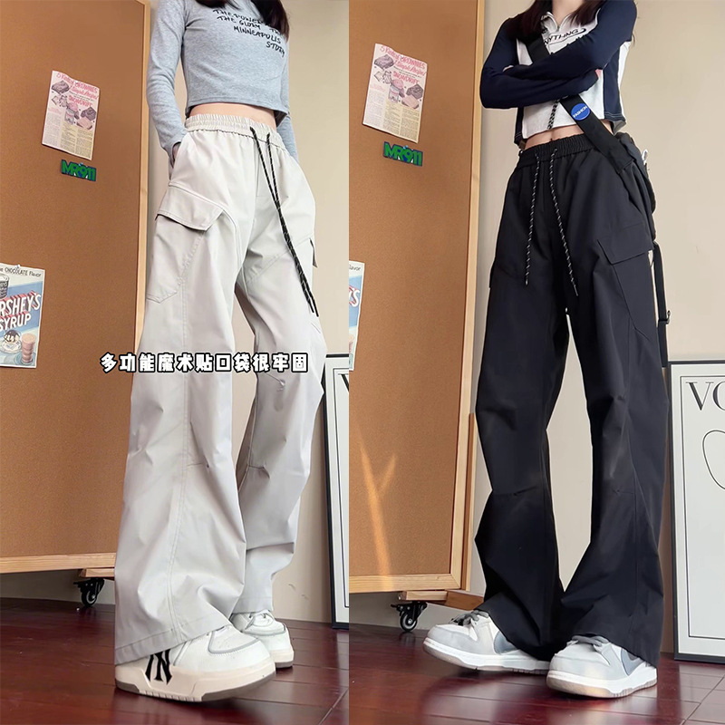 Harkhan American-Style Straight-Leg Slim-Fit Unisex Cargo Pants Autumn Versatile Loose Fit Magic Tape Pocket Casual Pants Harkhan American-Style Straight-Leg Slim-Fit Unisex Cargo Pants Autumn Versatile Loose Fit Magic Tape Pocket Casual Pants