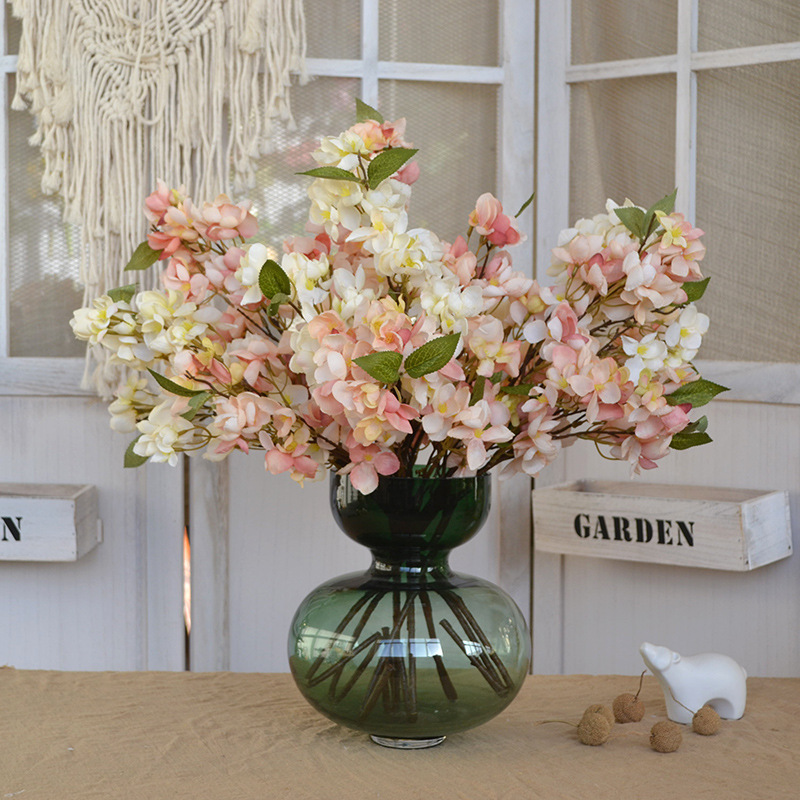 flores artificiales, flores falsas, flores de seda, pinturas al óleo retro, lirio de los valles, arte floral decorativo, paisajismo para bodas en el hogar_voghion.com
