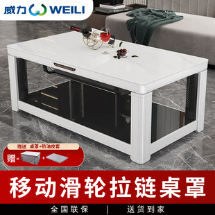 Powerful 2025 New Model Heating Table Stove Tea Table Integrated Lift Electric Heating Table Electric Heater for Home Living Room