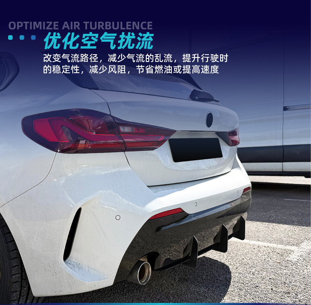 Suitable for Bmw Bmw 1 Series F40 m Sport 2019-2024 Rear Lip Tail Lip Rear Blade Spoiler Modification