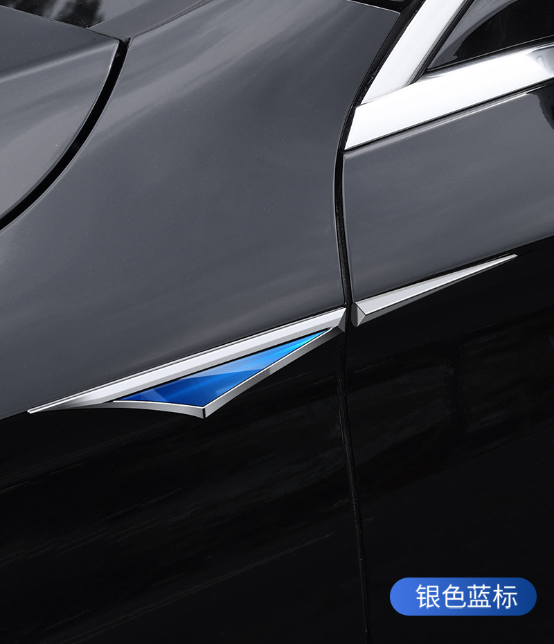 Car metal 3D blade blade fender side label edge decoration paste explosion modification modification appearance decoration supplies general purpose