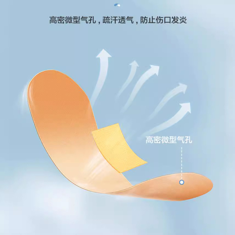 Banghaoning 不織布バンドエイド、通気性のある家庭用止血パッチ、100枚入り、傷用特殊バンドエイド、卸売、増粘|undefined