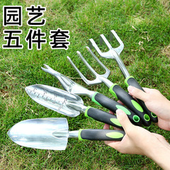 Flower shovel aluminum alloy gardening four-piece set aluminum alloy flower shovel garden tool flower shovel hoe rake flower planting tool