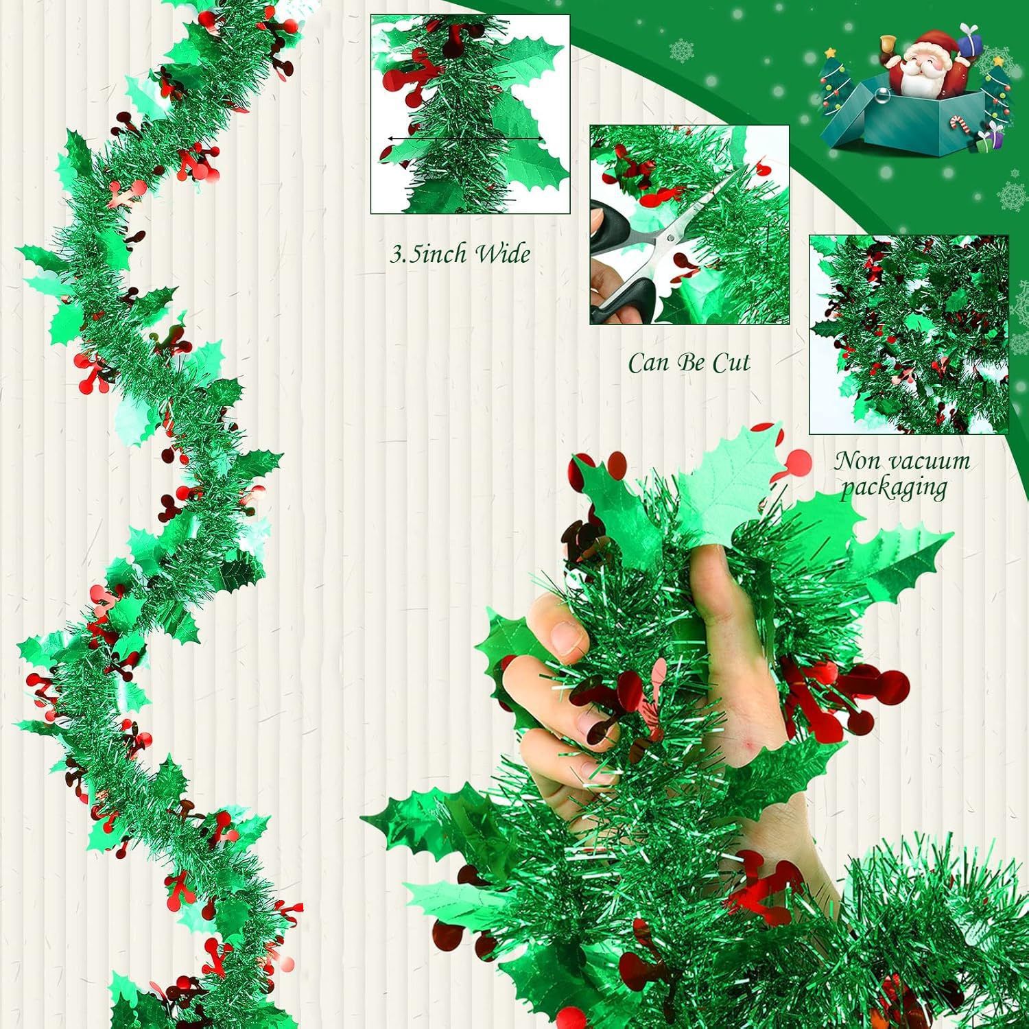 Navidad transfronteriza decoración de fiestas de filamento