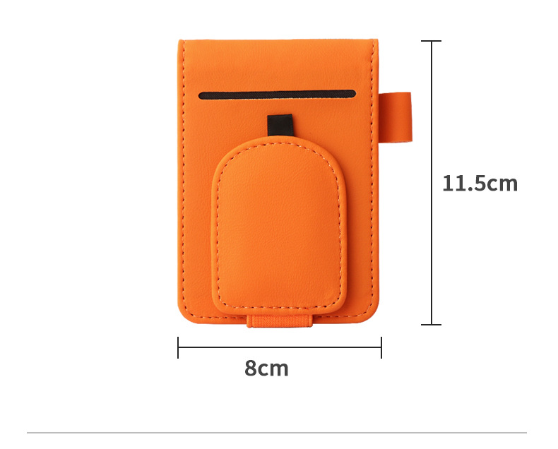 High-end car glasses holder, multifunctional sun visor card organizer, magnetic car sunglasses clip