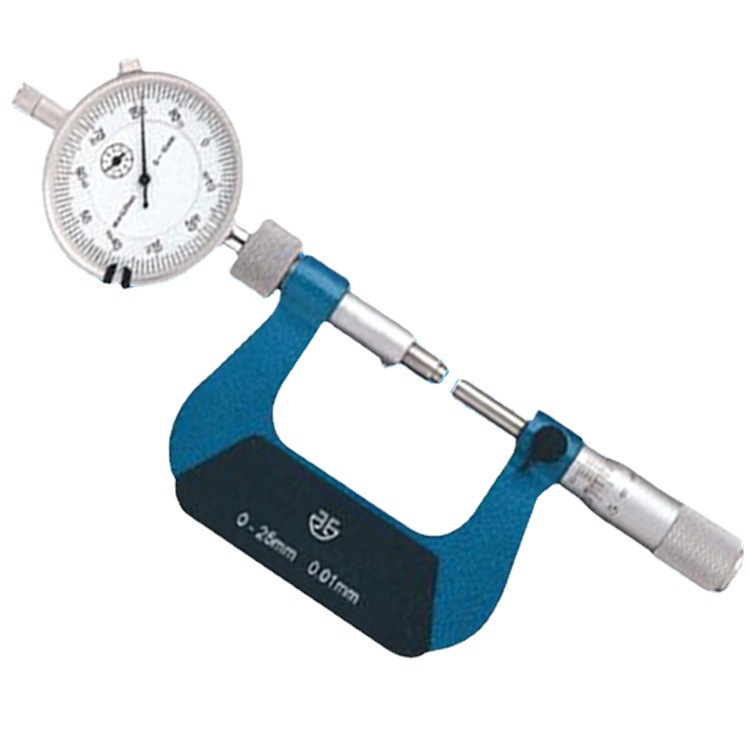 批发 青海量具青量带表千分尺0-25 204-01-010硬质合金外径千分尺